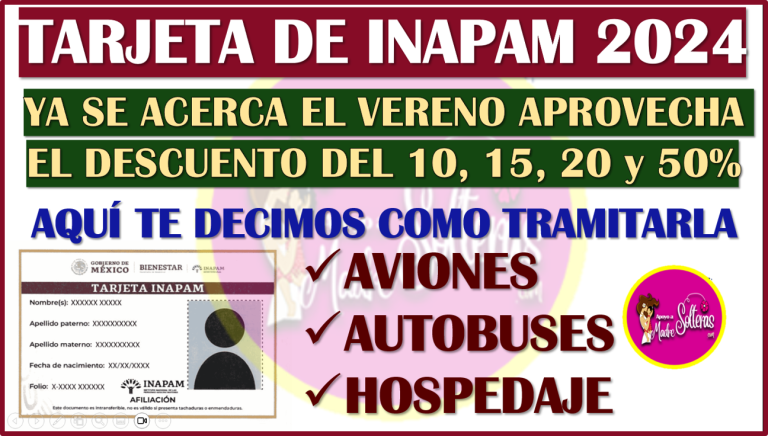 Tarjeta Inapam Todos Los Descuentos En Aviones Autobuses Y Hospedaje