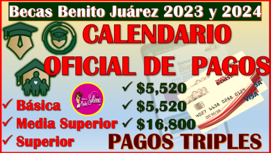 CALENDARIO OFICIAL DE PAGOS 2024 de las BECAS BENITO JUÁREZ, AQUÍ TODA LA INFORMACIÓN