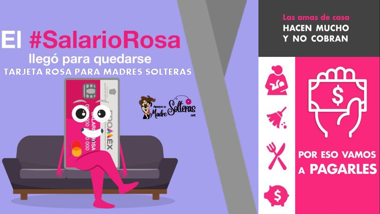 Apoyos A Madres Solteras Tarjeta Rosa Para Madres Solteras 20232024 🥇