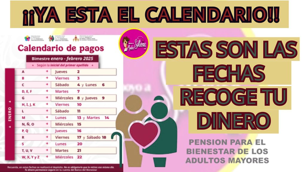 Tu Pensión, Al Día. 📅 Consulta El Calendario De Pagos Para El Bienestar ...
