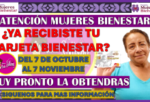 ¡MUJERES BIENESTAR! Muy pronto tendrás en tus manos tu Tarjeta del Bienestar para recibir tu pensión