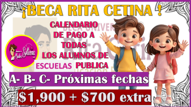El pago de la Beca Rita Cetina para secundaria se entregara siguiendo un orden alfabético por apellidos.