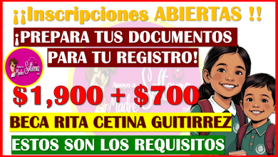 ¡Inscripciones ABIERTAS! Pensado para estudiantes de SECUNDARIA BECA RITA CETINA 