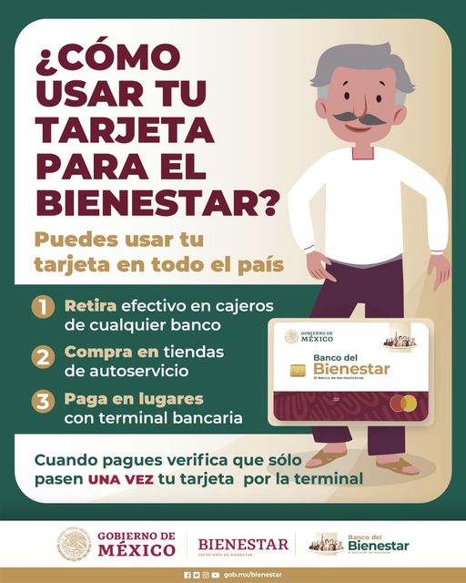 ¿cómo Utilizar Tu Tarjeta Del Banco Del Bienestar Aquí Te Contamos