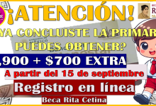 Si ya concluiste la primaria, puedes obtener $1,900 pesos a través de la Beca Rita Cetina.