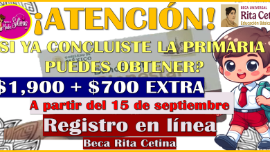 Si ya concluiste la primaria, puedes obtener $1,900 pesos a través de la Beca Rita Cetina.