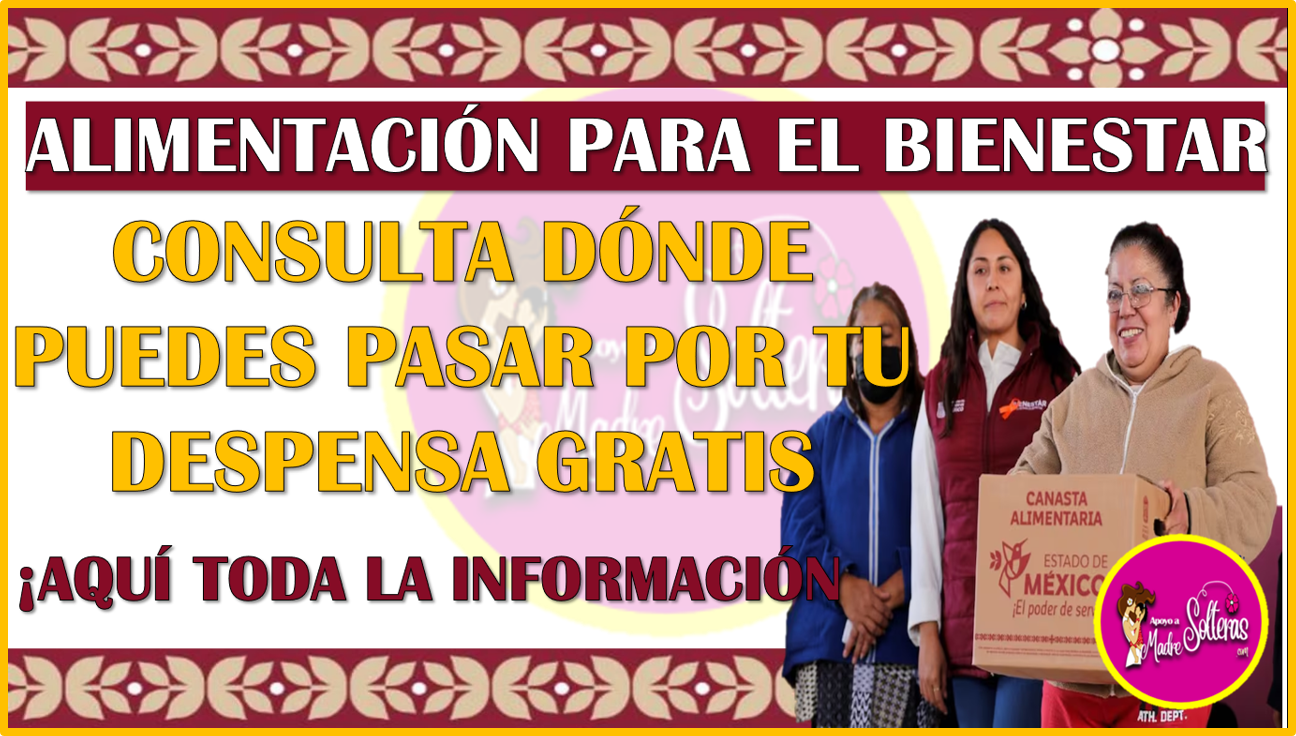 ¿En dónde podrás recoger la Despensa Gratis Edomex? aqui te explico: Alimentación para el Bienestar