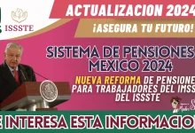 SISTEMAS DE PENSIONES EN MÉXICO 2024: NUEVA REFORMA DE PENSIONES PARA TRABAJADORES DEL IMSS Y DEL ISSSTE
