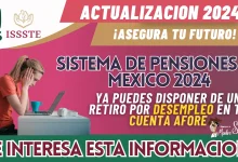 SISTEMA DE AFORES EN MÉXICO 2024:  YA PUEDES DISPONER DE UN RETIRO POR DESEMPLEO EN TU CUENTA AFORE