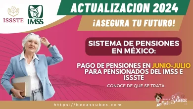 SISTEMA DE PENSIONES EN MÉXICO: PAGO DE PENSIONES EN JUNIO-JULIO PARA PENSIONADOS DEL IMSS E ISSSTE