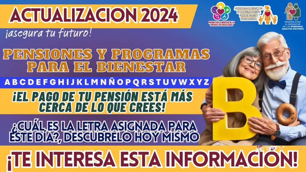 PAGOS A PROGRAMAS Y PENSIONES DEL BIENESTAR: ¿CUÁL ES LA LETRA ASIGNADA PARA ESTE DÍA?, ¡DESCÚBRELO HOY MISMO!