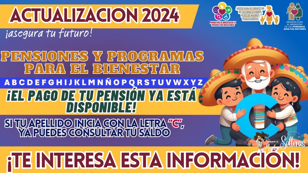 EL APELLIDO CON “C” COBRA EL DÍA DE HOY, PENSIONES Y PROGRAMAS PARA EL BIENESTAR