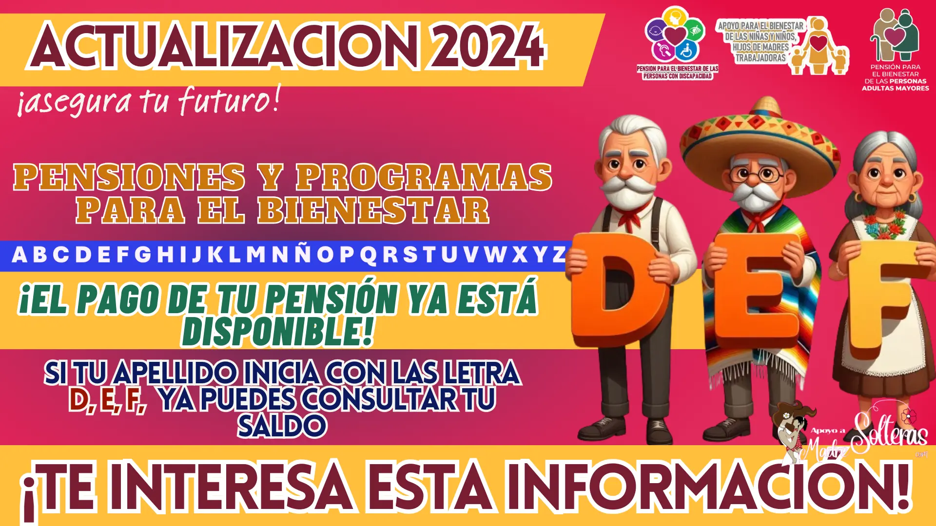 PAGOS DEL BIENESTAR: SI TU APELLIDO INICIA CON LAS LETRAS “D, E, F”, YA PUEDES CONSULTAR TU SALDO