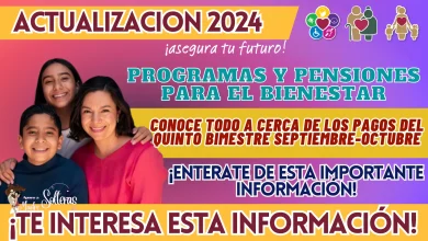 PROGRAMAS Y PENSIONES PARA EL BIENESTAR: CONOCE TODO A CERCA DE LOS PAGOS DEL QUINTO BIMESTRE SEPTIEMBRE-OCTUBRE