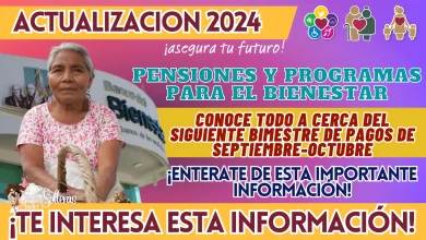 PENSIONES Y PROGRAMAS PARA EL BIENESTAR: CONOCE TODO A CERCA DEL SIGUIENTE BIMESTRE DE PAGOS DE SEPTIEMBRE-OCTUBRE