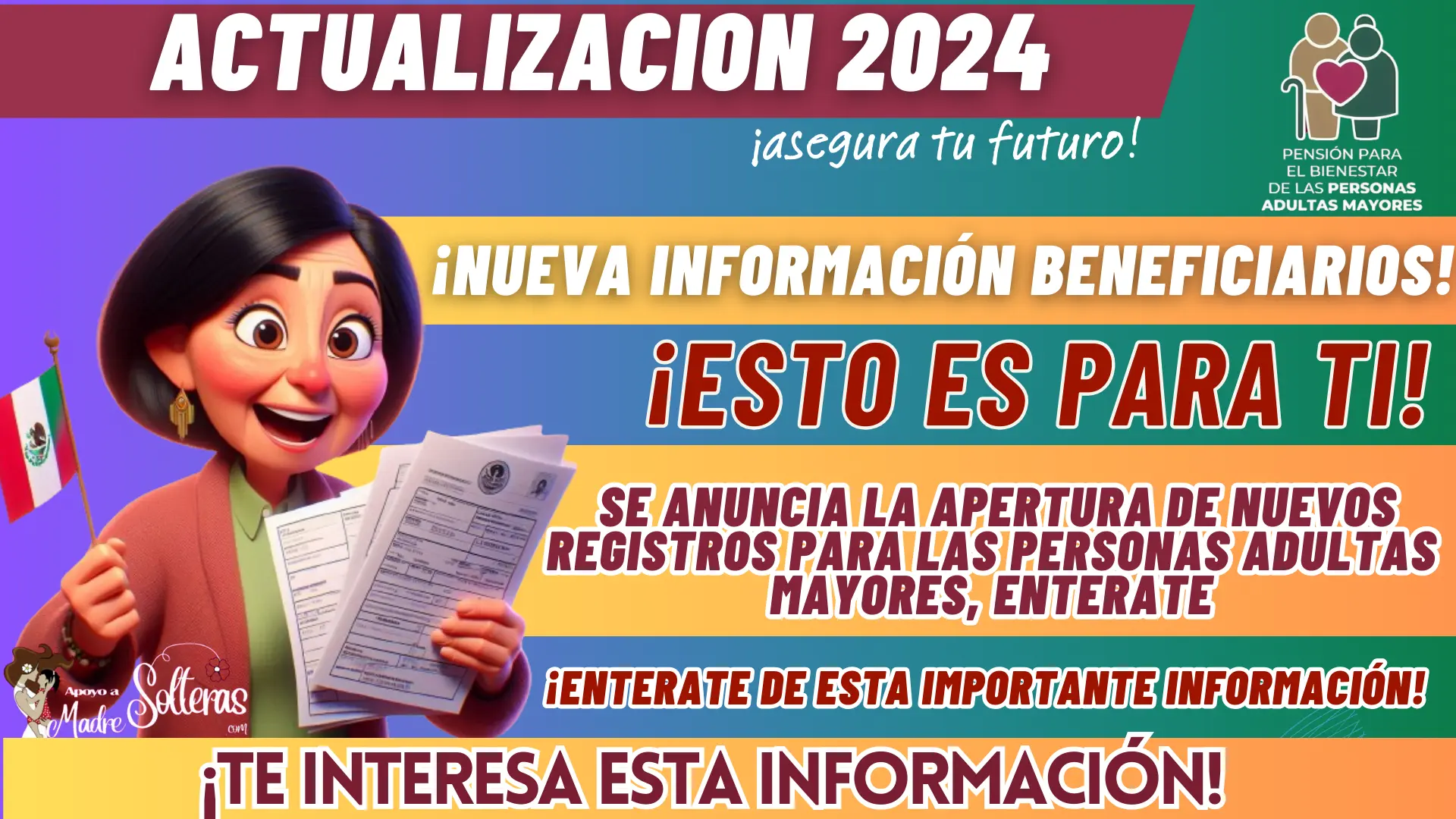 AVISOS BIENESTAR: SE ANUNCIA LA APERTURA DE NUEVOS REGISTROS PARA LAS PERSONAS ADULTAS MAYORES, ENTERATE