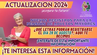 NUEVOS REGISTROS PARA LA PENSIÓN DE ADULTOS MAYORES: ¿QUÉ LETRAS PODRÁN REGISTRARSE EL DÍA 28 DE AGOSTO?, AQUÍ TE DECIMOS