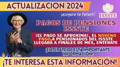 ¡EL PAGO SE APROXIMA!, EL NOVENO PAGO A PENSIONADOS DEL ISSSTE LLEGARÁ A FINALES DE MES, ENTERATE