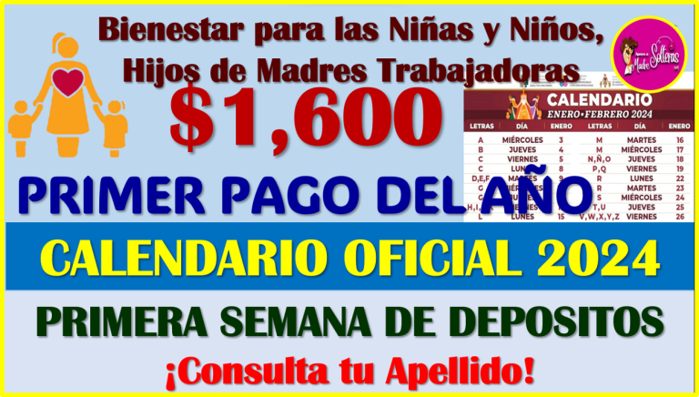 Madres Trabajadoras , Este Es Tu CALENDARIO OFICIAL DE DEPÓSITOS 2024 ...