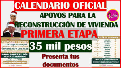 Comienza la primera ENTREGA de RECONSTRUCCIÓN de Viviendas hasta 60 mil pesos, aquí toda la información