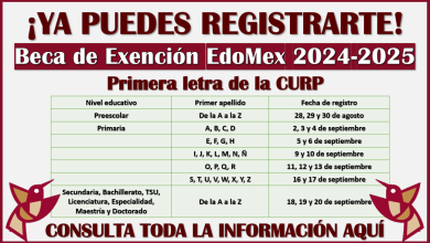 ¡YA PUEDES REGISTRAR A TUS HIJOS! Beca de Exención EdoMex 2024-2025