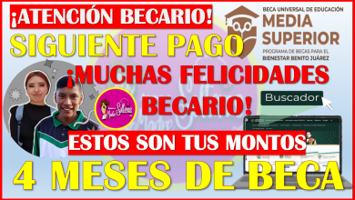 Estos son los 4 Meses de Beca que recibes en tu siguiente dispersión económica: Becas Benito Juárez Media Superior ¡CONSULTALO AQUÍ!
