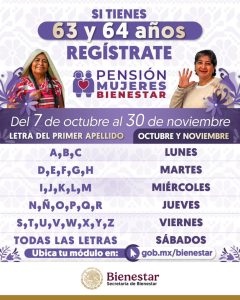 CALENDAIO OFICIAL DE REGISTRO MUJER