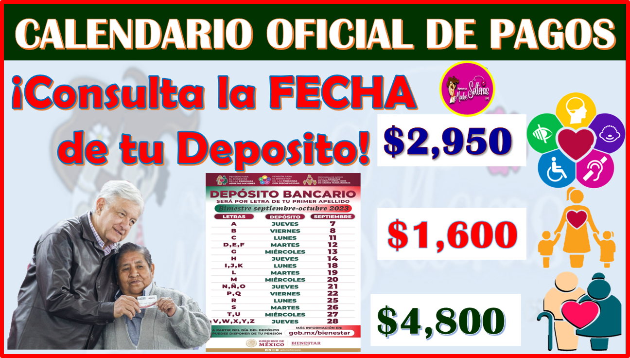 Este es el CALENDARIO OFICIAL DE DISPERSIÓN de apoyos Económicos para los Pensionados del Bienestar ¡CONSULTA TU FECHA DE PAGO!