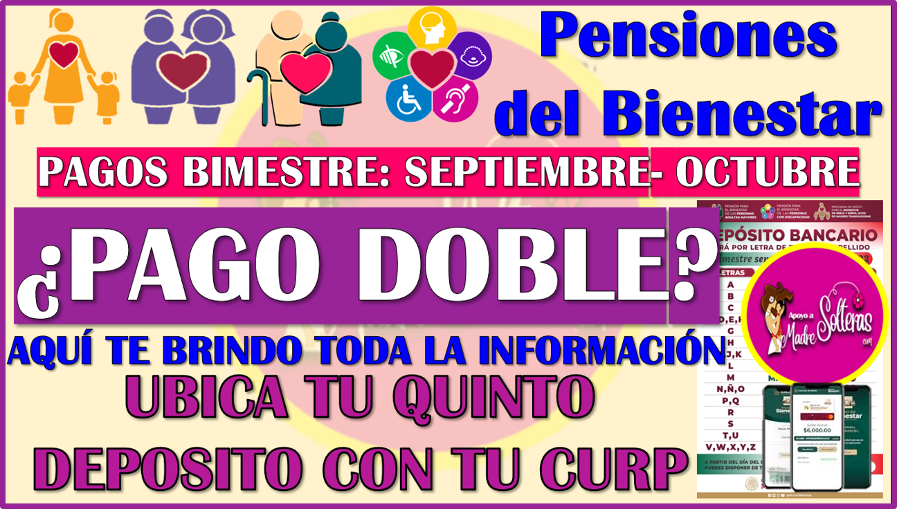 ¿Pago doble en este quinto deposito 2025? Pensiones del Bienestar, aqui te informamos