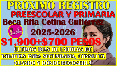 Se aproxima el REGISTRO para Preescolar y Primaria de la Beca Rita Cetina Gutierrez 2025-2026