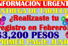 Si te registraste en Febrero en la Pensión Bienestar de Discapacidad ya hay fecha de entrega de Tarjetas