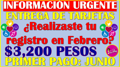 Si te registraste en Febrero en la Pensión Bienestar de Discapacidad ya hay fecha de entrega de Tarjetas