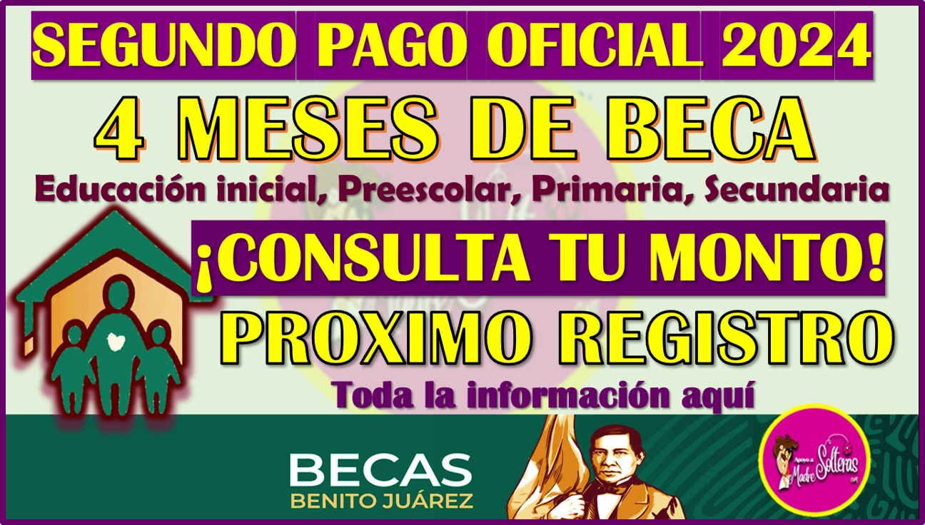 Siguiente deposito Oficial de las Becas Benito Juárez Nivel Básico 2024 ¡PAGO DOBLE!