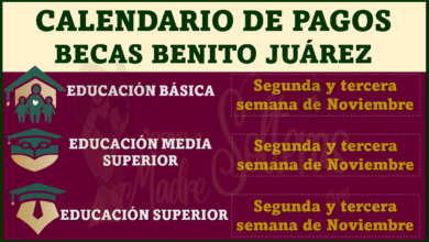CALENDARIO DEL PRÓXIMO PAGO EN NOVIEMBRE: Becas Benito Juárez 2022-2023