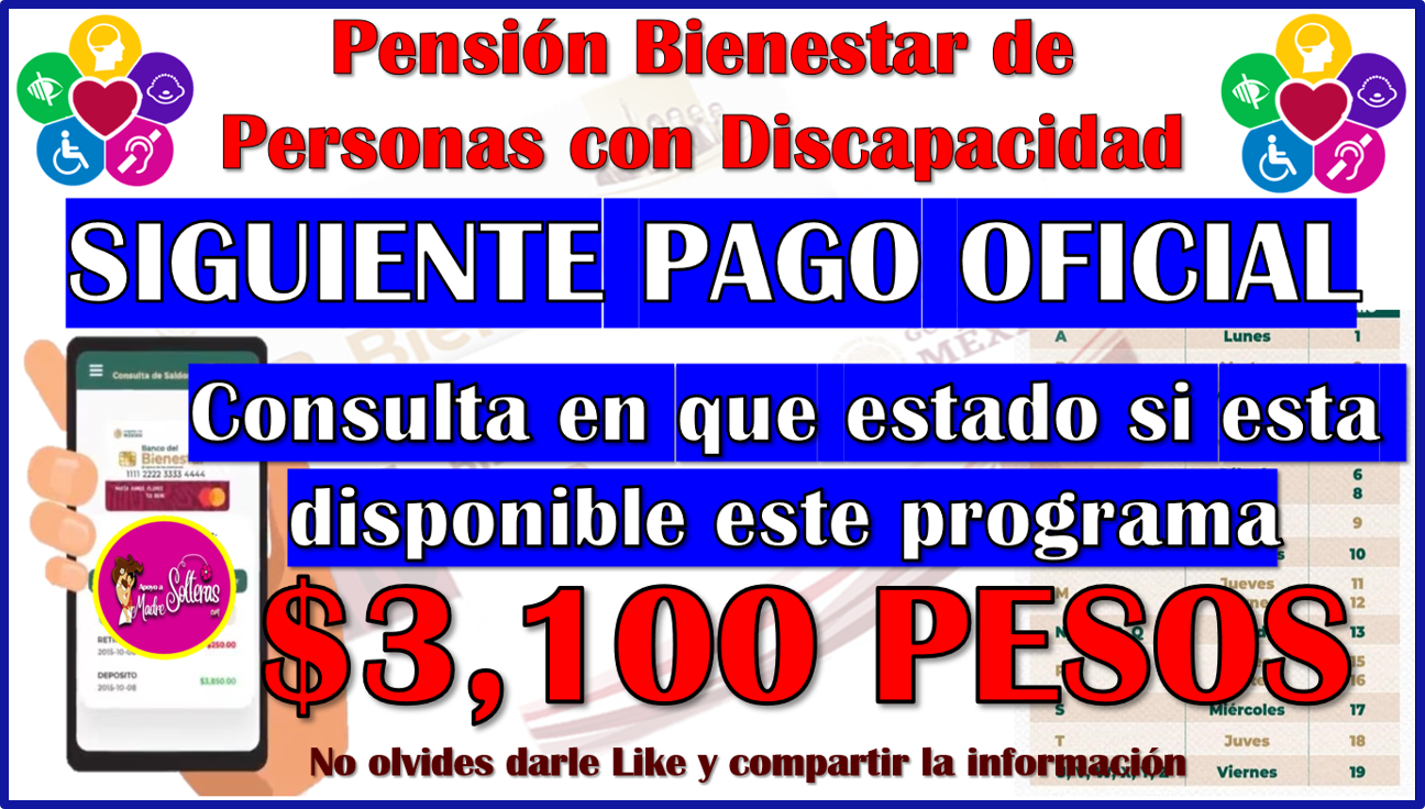 Siguiente Pago Oficial de la Pensión Bienestar de Discapacidad 2024, aquí te cuento más detalles