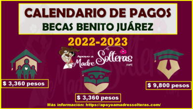 CONOCE EL CALENDARIO DE PAGOS de las Becas Benito Juárez 2022 en los 3 niveles educativos