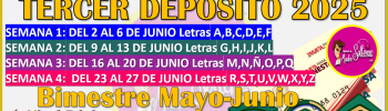 Siguiente deposito de las Becas Benito Juárez 2025 bimestre Mayo-Junio, aqui más información