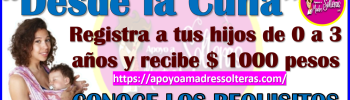 "Desde la Cuna" programa en dónde podrás recibir $1000 pesos si tienes hijos de 0 3 años, aquí te explico todo