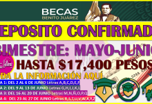 Primera Semana de Depósitos confirmado de la Tercera Emisión: Becas Benito Juárez 2025