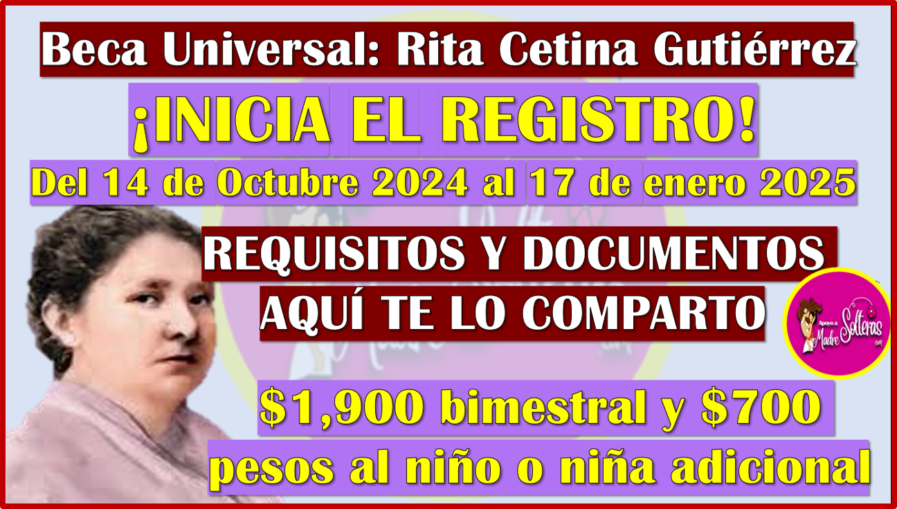 Documentos para tu próximo registro en la Beca Universal Rita Cetina Gutierrez