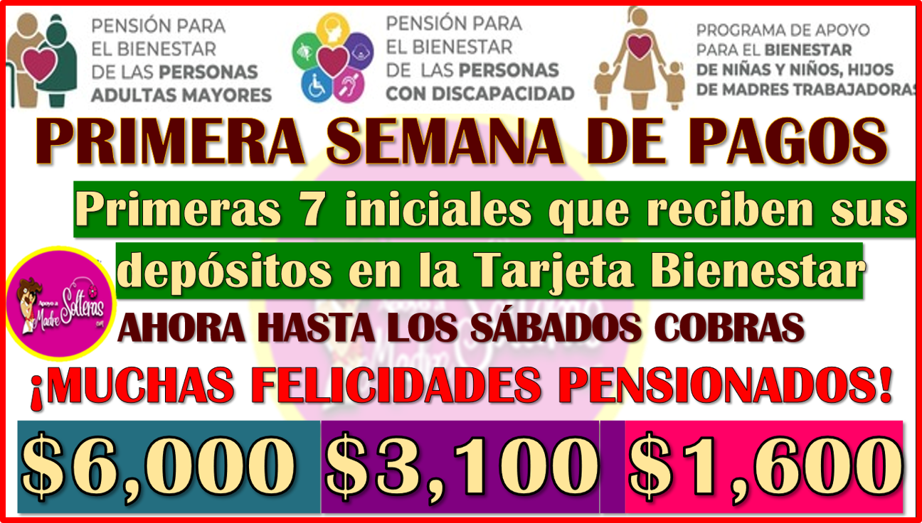 PRIMERA SEMANA DE DEPÓSITOS: Pensiones del Bienestar del bimestre Julio-Agosto ¡CONSULTA TUS 3 MONTOS!