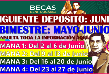 Siguiente deposito de las Becas Benito Juárez 2025 del bimestre Mayo-Junio, así quedan los montos