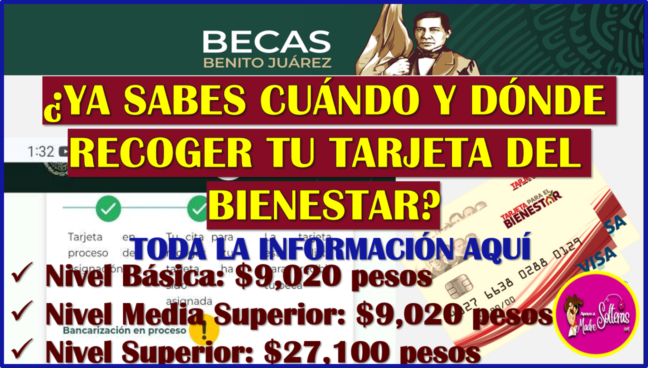 Recoge tu Tarjeta del Bienestar en una sucursal, aquí te informamos cuando y dónde te corresponde: Becas Benito Juárez