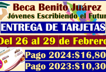 Jóvenes Escribiendo el Futuro ÚLTIMA LISTA SEMANAL para la entrega de Tarjetas de las Becas Benito Juárez 2024