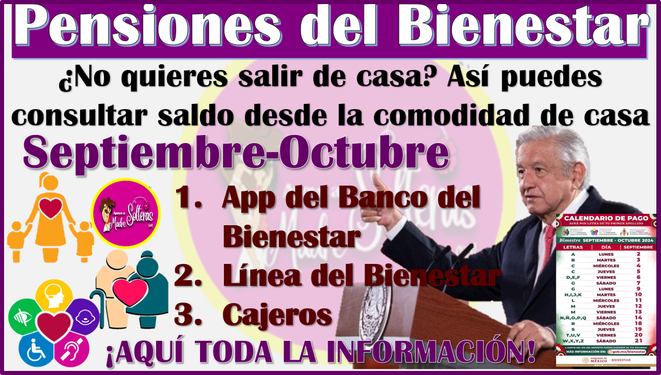 Aqui te doy los pasos para que consultes saldo sin salir de casa: Comienzan los depósitos de las Pensiones del Bienestar