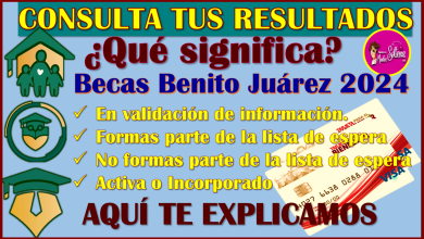 Si ya estas ACTIVA, felicidades, ya formas parte de las Becas Benito Juárez 2024, aquí te decimos como consultar tus resultados