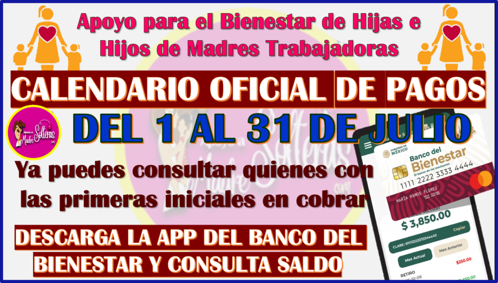 Calendario Oficial De La Pensión Bienestar De Madres Trabajadoras, Esta ...