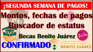 SEGUNDA EMISIÓN DE PAGOS de las Becas Benito Juárez de los 3 Niveles Educativos