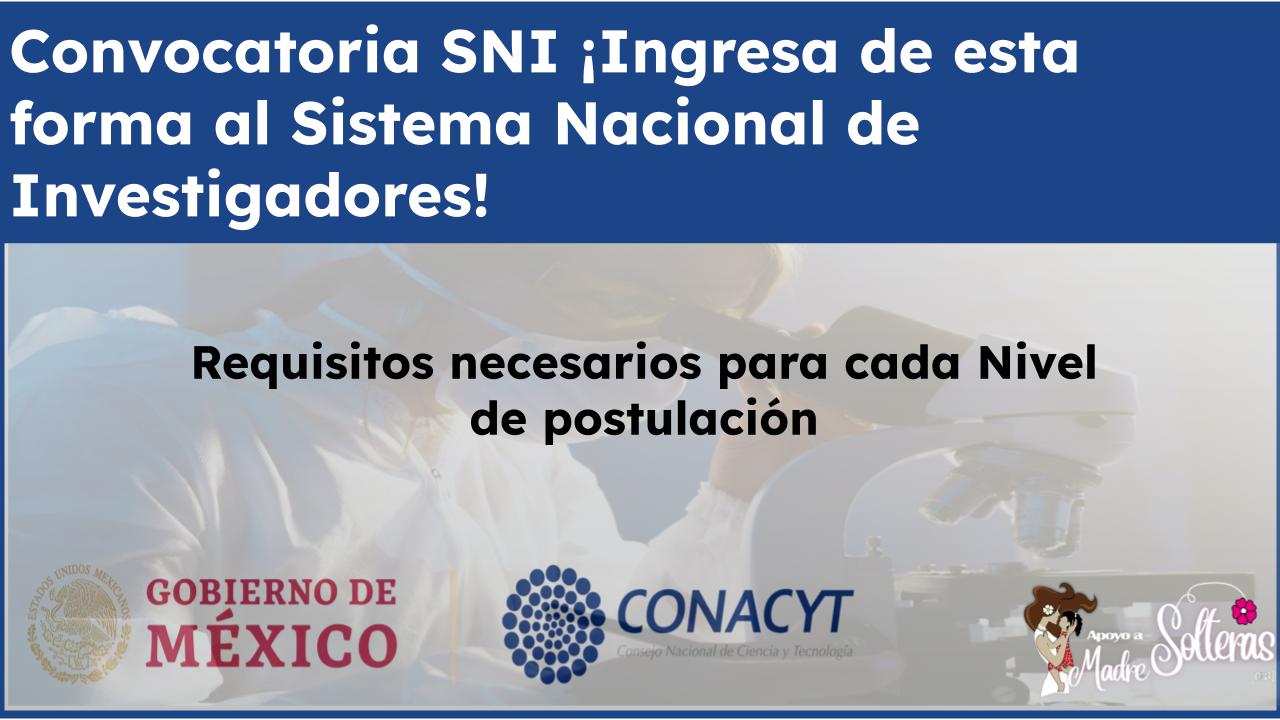Convocatoria SNI ¡Ingresa De Esta Forma Al Sistema Nacional De ...