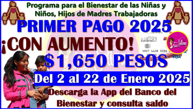 Por fin se da a conocer el Primer Calendario de pagos 2025 para la Pensión de Hijas e hijos de Madres Trabajadoras